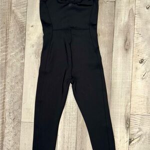 Fabletics Black Sleeveless Onesie, M
